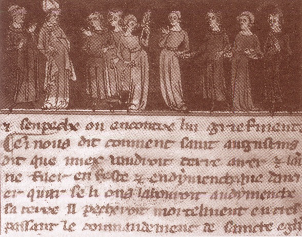 Agostino e il lavoro durante le festivit nel manoscritto ms 26 di Chantilly detto Ci nous dit
