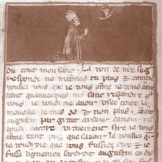 Visione di sant'Agostino nel manoscritto ms 26 di Chantilly detto Ci nous dit