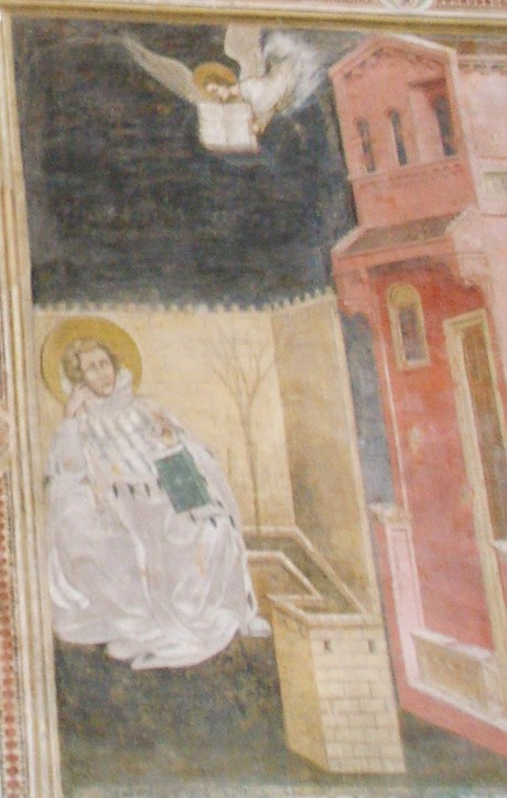La scena del giardino, affresco nella chiesa di sant'Agostino dei Frati Eremitani a Padova