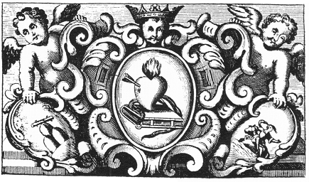 Agostino cardioforo, stemma dell'Ordine agostiniano nel 1689