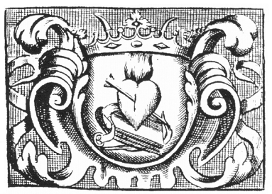 Agostino cardioforo, stemma dell'Ordine agostiniano nel 1718