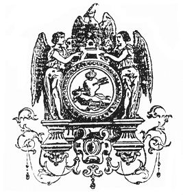 Agostino cardioforo, stemma dell'Ordine agostiniano nel 1849