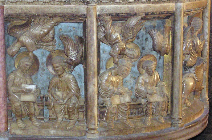 Agostino e i Dottori della Chiesa nel Pontile del Duomo di Modena