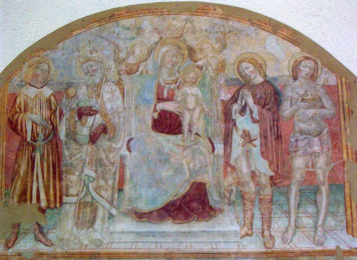 Madonna con Bambino in trono tra san Sigismondo, sant'Agostino, san Rocco e san Sebastiano