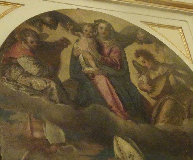 La Vergine con il Bambino e angeli suonatori