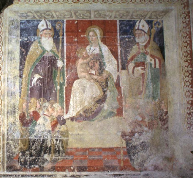 La Vergine fra Agostino ed Ambrogio di Antonio Boselli