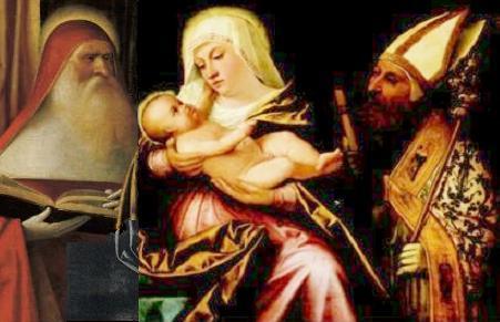 La Vergine con Agostino vescovo e Gerolamo