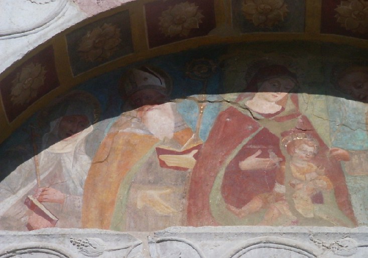 La Madonna con il Bambino, Agostino, Monica, san Nicola e Maddalena Albricci
