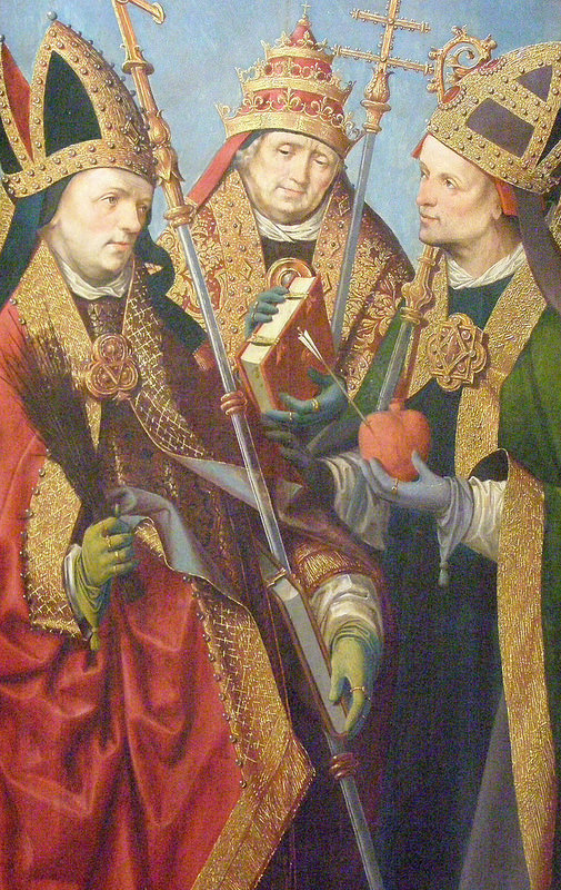 I Dottori della Chiesa e i santi apostoli Bartolomeo, Andrea e Tommaso