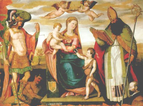 Madonna col Bambino, san Giovannino, san Michele Arcangelo e sant'Agostino