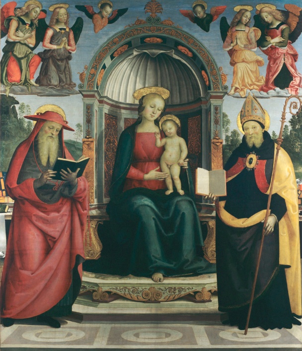 Madonna con Bambino in trono tra san Girolamo e sant'Agostino