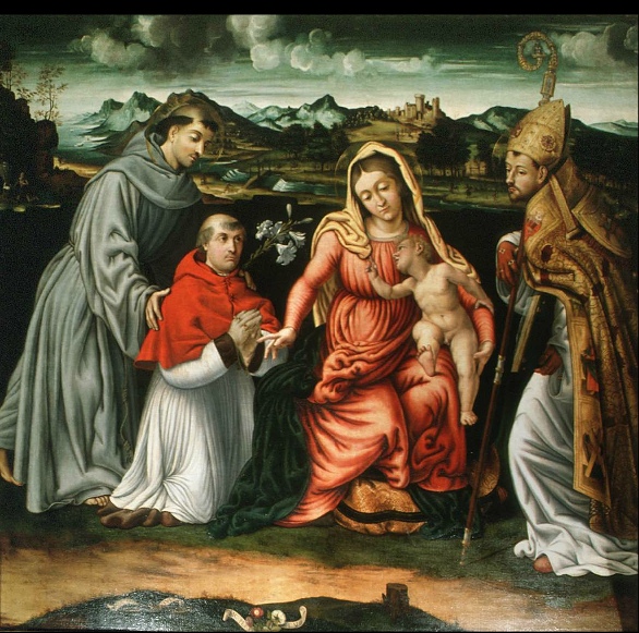 Madonna con Ges Bambino, Sant'Antonio da Padova, il Vescovo Luigi Tasso e Sant'Agostino