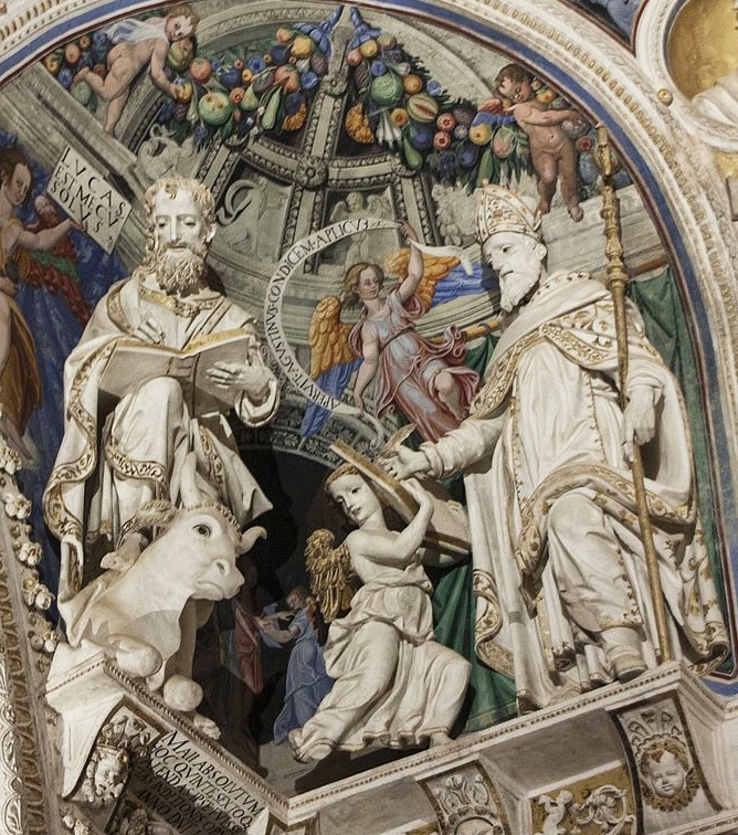 San Luca evangelista e sant'Agostino