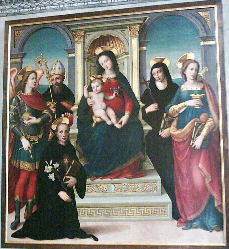 Madonna in trono con Bambino e santi agostiniani