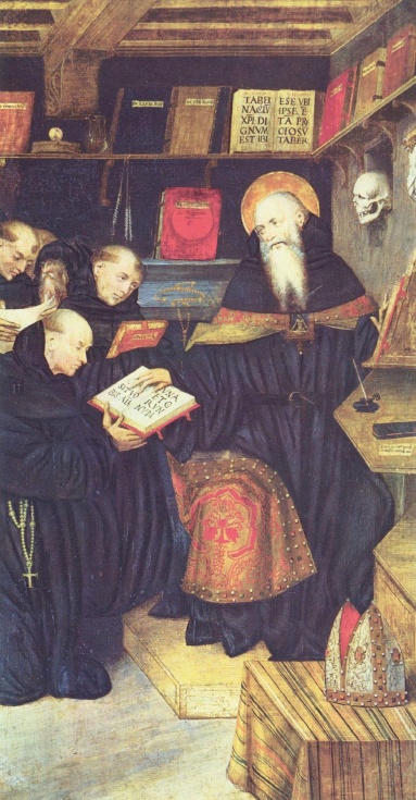 Sant'Agostino insegna agli eremiti