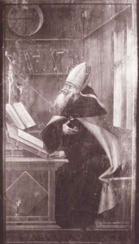 Agostino nel suo studio di Gerolamo Giovenone