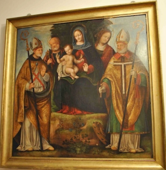 La Vergine in trono con i santi Agostino, Pietro, Caterina e Ambrogio