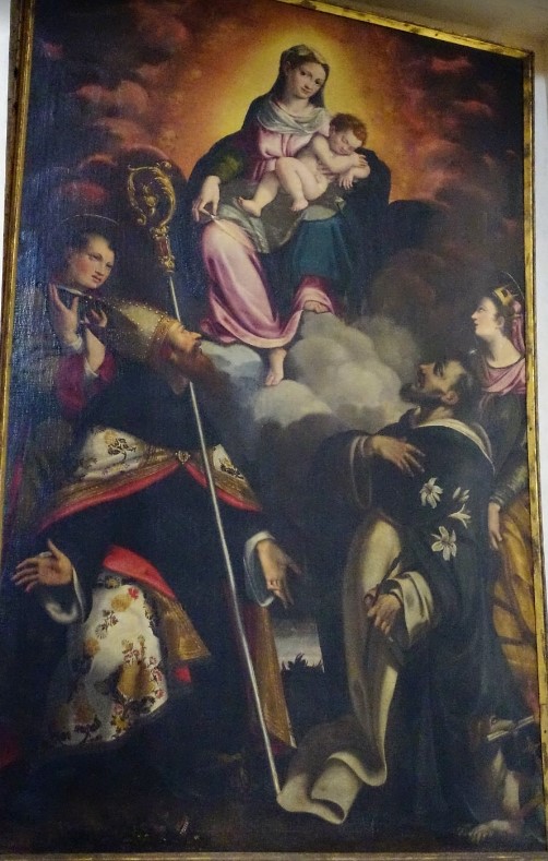 Madonna in gloria con Agostino e Nicola