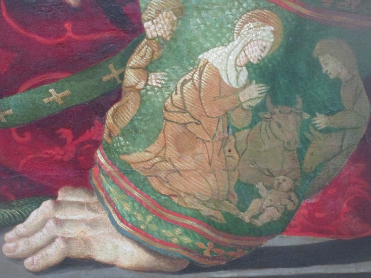 La scena della Nativit ricamata sul braccio sinistro del piviale di Agostino