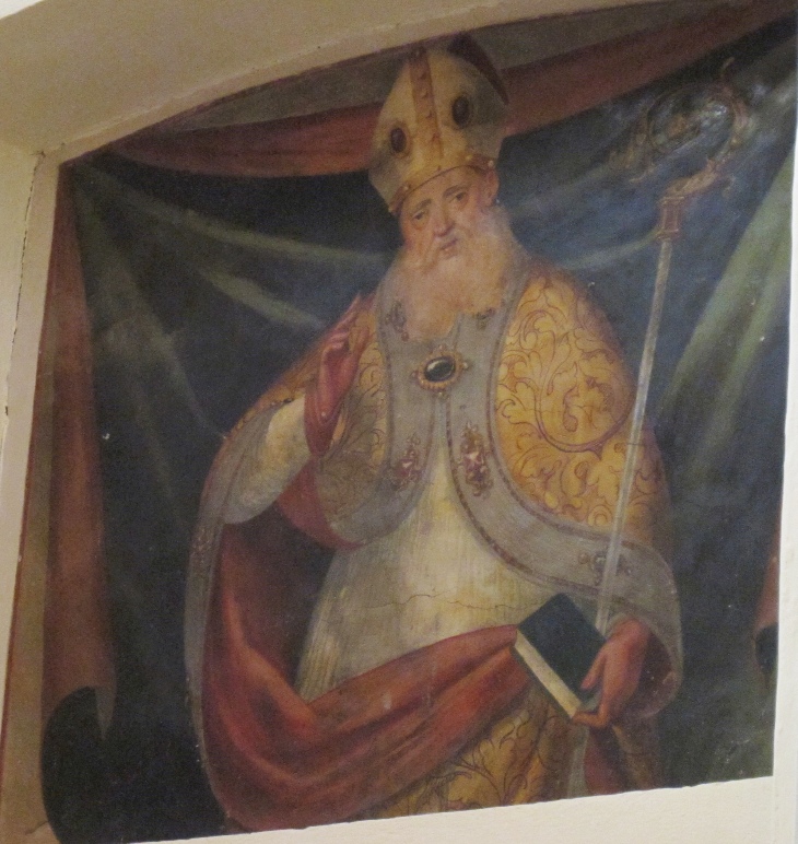 Sant'Agostino vescovo benedicente