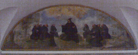 Agostino con i suoi monaci