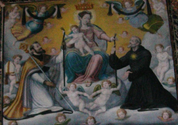 La Madonna della Cintura, Agostino, Nicola da Tolentino e santi
