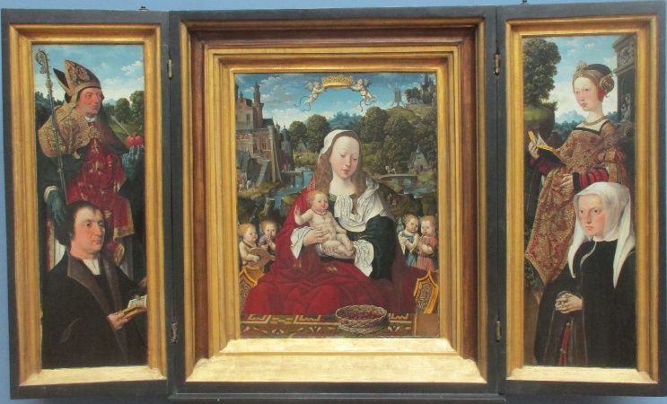Il trittico in cui Sant'Agostino presenta alla Vergine il devoto Augustijn van Teylingen