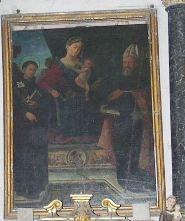 Madonna in trono fra i santi Agostino e Nicola da Tolentino