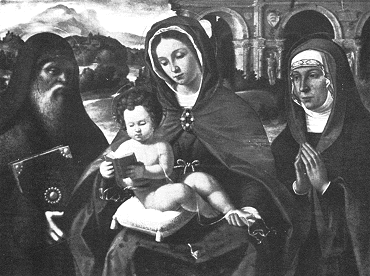 Madonna con il Bambino, Agostino e santa Elisabetta