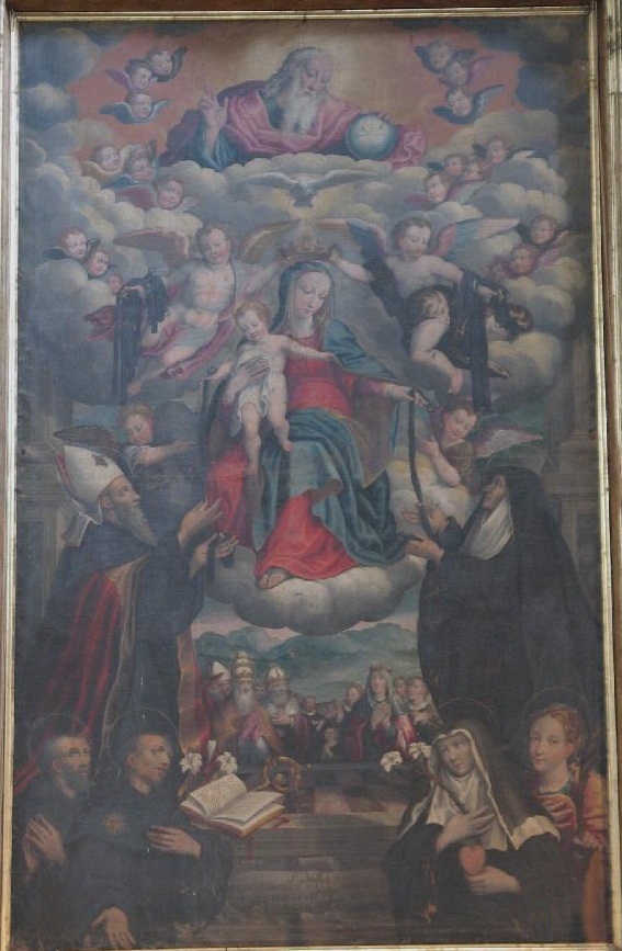 Madonna della Cintura, Agostino, Monica e santi agostiniani