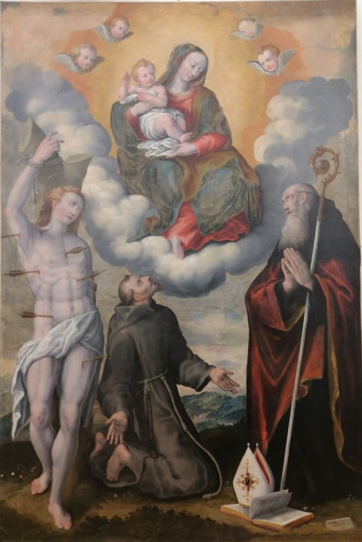 Madonna col Bambino e i santi Sebastiano, Francesco e Agostino