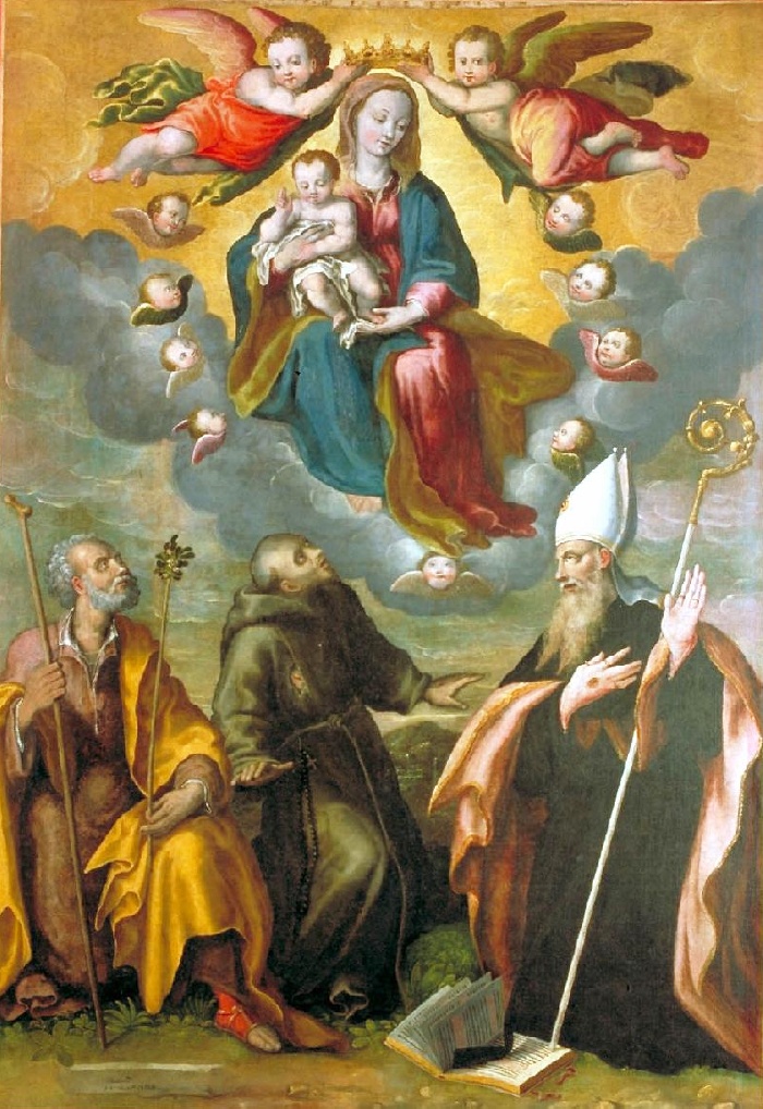 Incoronazione della Madonna con i santi Agostino, Giuseppe e Francesco