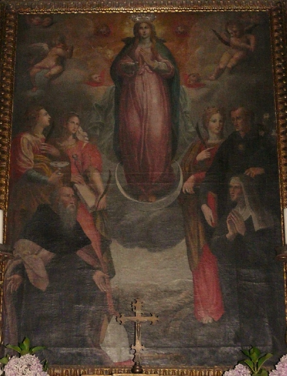 Immacolata Concezione con Agostino, Monica e santi