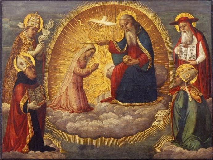 Incoronazione della Vergine con i quattro Dottori della Chiesa