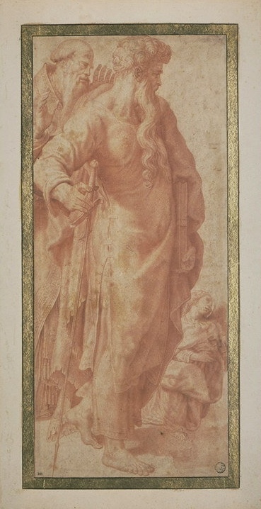 San Paolo e sant'Agostino con un angelo