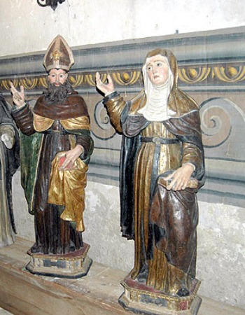 Agostino vescovo e santa Monica