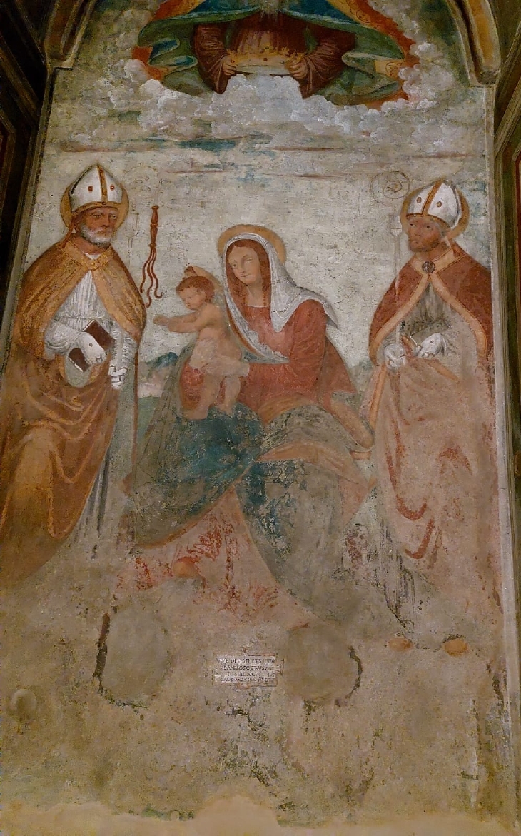 Agostino, la Vergine e sant'Ambrogio
