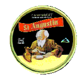 Sant'Agostino mangia un formaggio