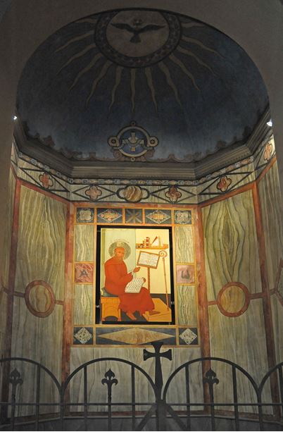 Agostino nel suo studio nella cappella sant'Agostino