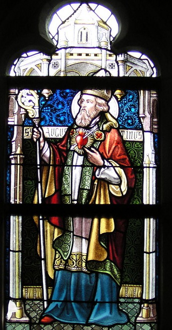 Sant'Agostino cardioforo e vescovo
