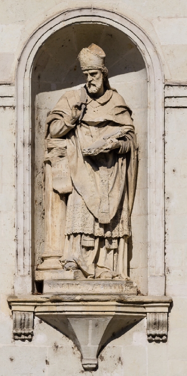 Sant'Agostino vescovo e Dottore della Chiesa scrive il De Civitate Dei