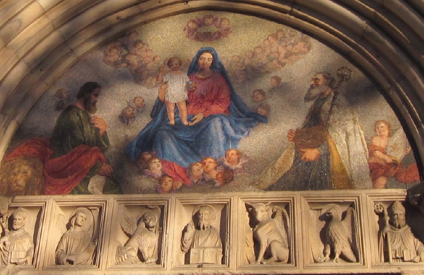 Madonna con Agostino e san Marco