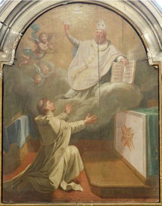 San Norberto riceve la regola da sant'Agostino