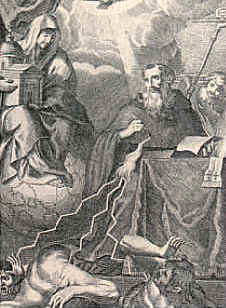 Agostino difensore della Chiesa, stampa di I. Severani