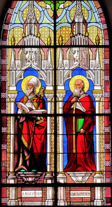 Agostino vescovo e Dottore della Chiesa con san Gerolamo