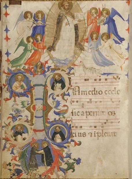 Gloria di san Domenico con Agostino e santi