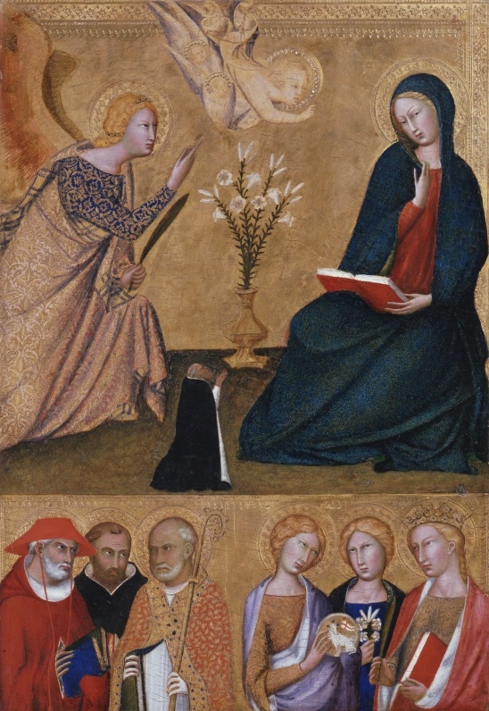 Annunciazione con i santi Domenico, Girolamo, Agostino e le sante Agnese, Eulalia e Caterina