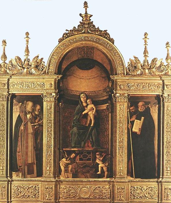 Trittico di Bellini per la Chiesa dei Frari a Venezia