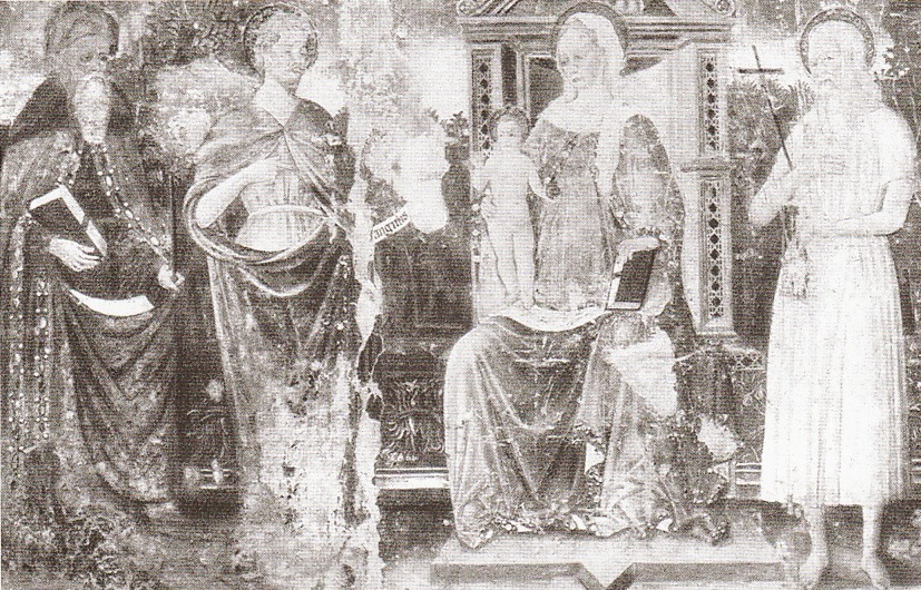Madonna in trono con il Bambino fra i santi Agostino, Girolamo, Giovanni Battista e Nicola da Tolentino
