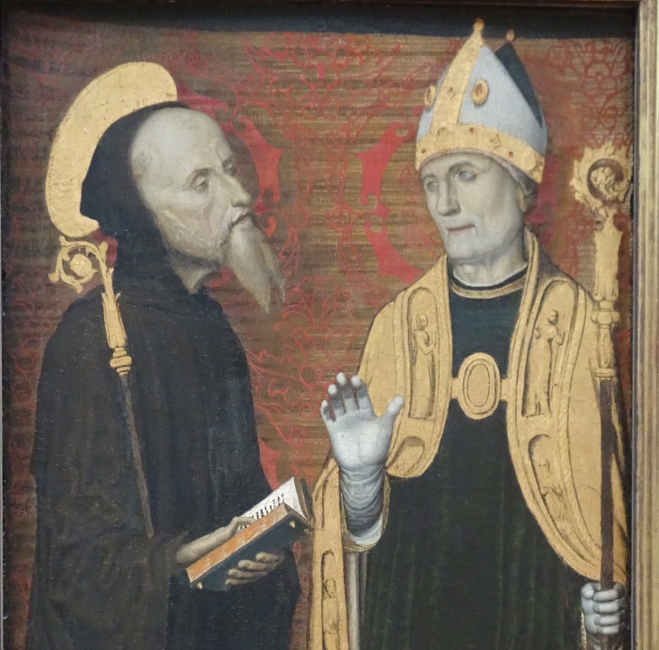 Sant'Agostino vescovo e san Benedetto